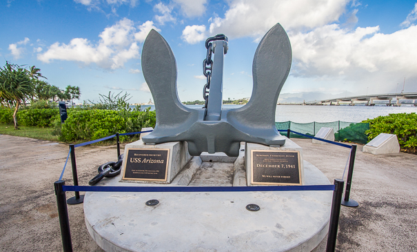 USS Arizona Anchor - WWII Valor in the Pacific Monument Pearl Harbor