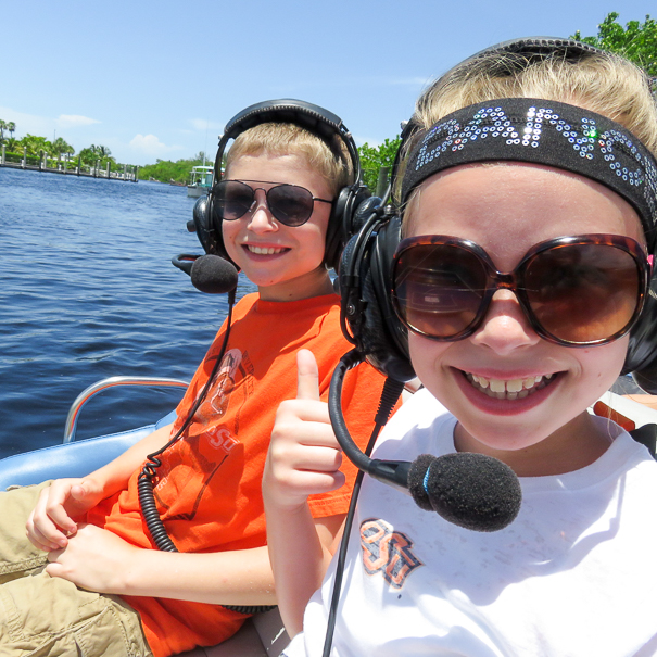 Airboat rides Everglades National Park with kids