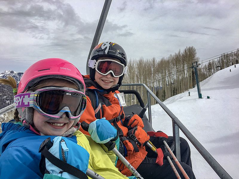 Family ski trip to Purgatory Resort Durango Colorado 