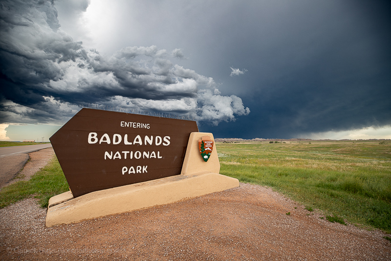 Badlands National Park-31 Badlands National Park entrance sign