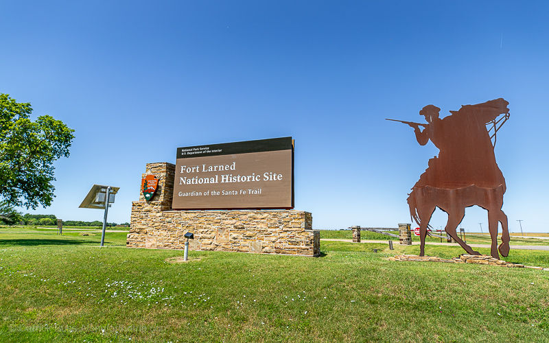 Fort Larned NHS-13 Fort Larned National Historic Site NPS sign