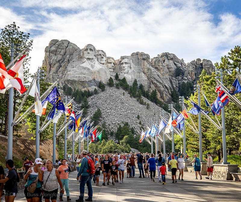 Mount Rushmore National Monument-5 Mount Rushmore National Monument - South Dakota - Avenue of Flags